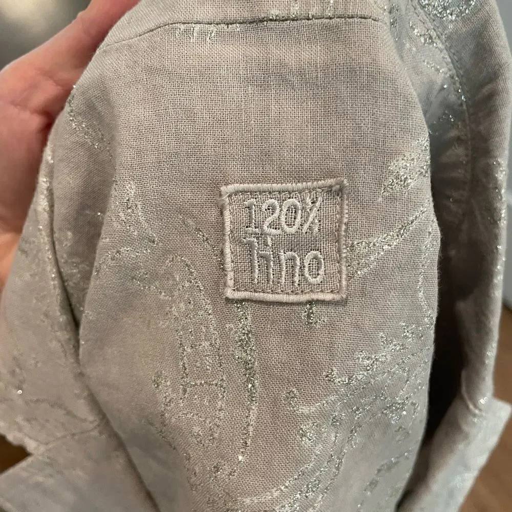 120% Lino Grey Blazer
